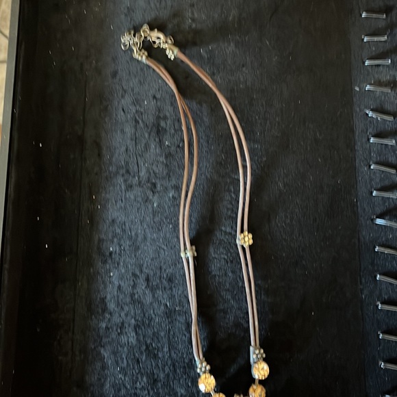 Swarovski Brown and topaz stone necklace and bracelet - Picture 2 of 5